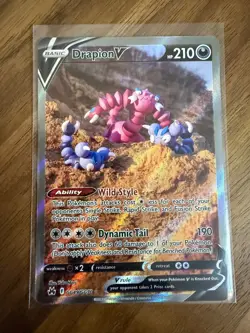Pokemon TCG Crown Zenith Drapion V GG49/GG70 Full Art Galarian Gallery Mint - Image 1