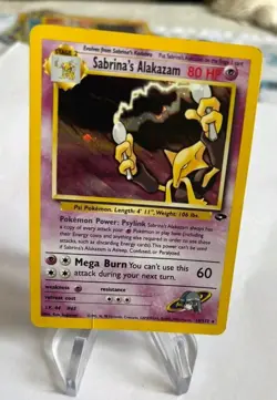 Sabrina's Alakazam Holo Pokemon Gym Challenge #16 2000 MP - Image 1