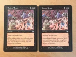 Magic the Gathering MTG 2x Rain of Tears Mercadian Masques LP - Image 1