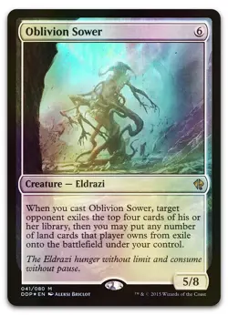 Oblivion Sower #41 (Foil) (LP) Zendikar vs. Eldrazi DDP Magic MTG - Image 1