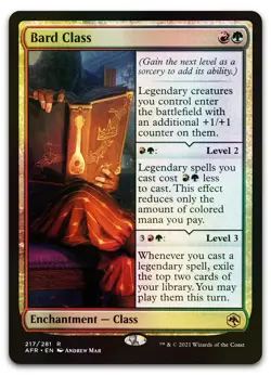 Bard Class #217 (Foil) (NM) Forgotten Realms AFR Magic MTG - Image 1
