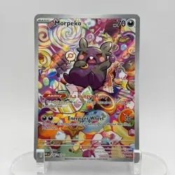 Pokemon Morpeko 206/182 Paradox Rift Illustration Rare NM ENGLISH - Image 1