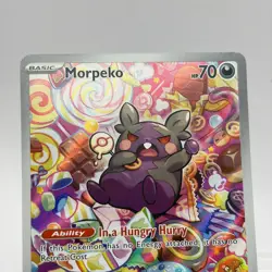 Pokemon Morpeko 206/182 Paradox Rift Illustration Rare NM ENGLISH - Image 2