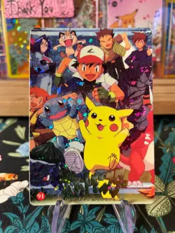 Misty Pikachu Ash 91Vintage Vending Sticker! Pokemon Read Description - Image 1