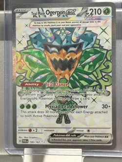 Teal Mask Ogerpon ex 190/167 Twilight Masquerade Full Art Pokemon TCG NM/MINT - Image 2