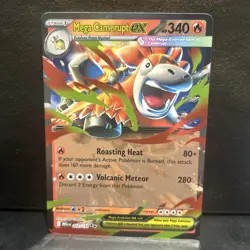 Pokemon TCG Mega Camerupt Ex 022/132 Mega Evolution - Image 1