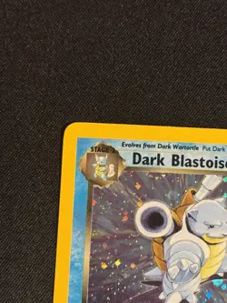 Dark Blastoise 3/82 Team Rocket Holo Rare Unlimited English 2000 LP+ EDGE SWIRL - Image 2