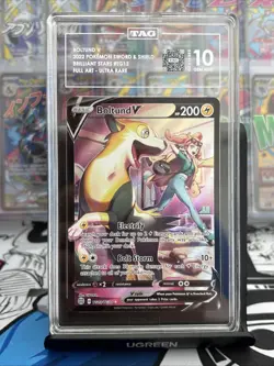 2022 Pokemon Brilliant Stars Boltund V TG13/TG30 Trainer Gallery Rare TAG 10 - Image 1