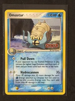 Pokemon Omastar 20/108 Non-Holo Rare EX Power Keepers LP - Image 1