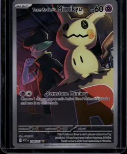 Team Rocket's Mimikyu 238/217 Illustration Rare Ascended Heroes Pokemon NM - Image 1
