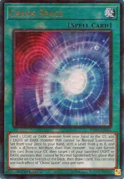 Chaos Space - RA01-EN065 - Prismatic Ultimate Rare - 1st Edition NM Yugioh 25th - Image 1