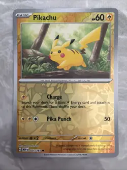Pokemon TCG - Pikachu - 025/165 - Common Reverse Holo - Scarlet & Violet 151 - Image 1