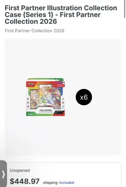 Sealed First Partner Illustration Collection 2026 Series 1 Case Pokemon - Image 2