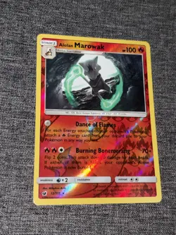 Alolan Marowak 12/111 Holo Crimson Invasion Pokemon Holo NM - Image 1
