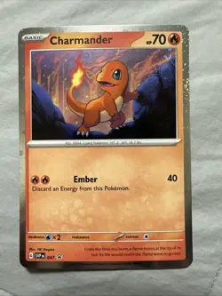 Charmander Cosmos Holo Black Star Promo - SVP047 - Scarlet & Violet Pokemon 2023 - Image 1