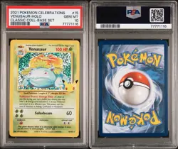 PSA10 2021 Pokemon Celebrations VENUSAUR - Holo Classic Collection - Image 1