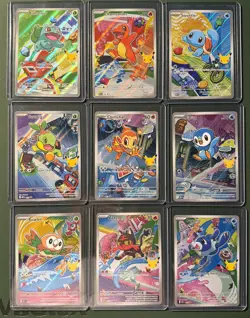 Pokemon 2026 First Partner Series 1 llustration Collection Full Set of 9 Promo - Image 1