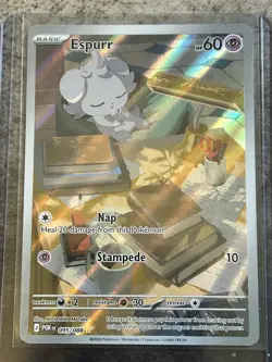 Pokemon Espurr 095/088 Holo POR Basic Psychic Pokemon TCG 2026 - Image 1