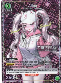 Union Arena TCG - Nikke - Alice 1 Star Parallel #112 Foil - Image 1