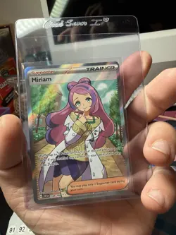 Pokemon TCG Miriam Trainer Supporter SVEN 238/198 Holo 2023 Lot 2 Cards - Image 1