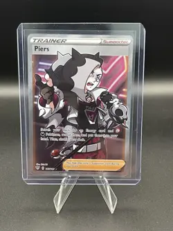 Piers 187/189 Darkness Ablaze NM Full Art Ultra Rare Pokemon Card - Image 1