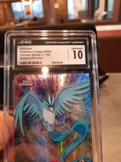 Articuno Topps Spectra Chrome cgc 10 GEM MINT Pokemon card 144 Series 2 psa 2000 - Image 5