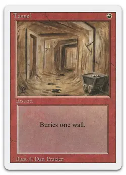 Tunnel (NM) Revised Edition 3ED Magic MTG - Image 1