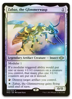 Zabaz, the Glimmerwasp #243 (Foil) (NM) Modern Horizons 2 MH2 Magic MTG - Image 1