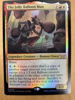 MTG 1x FOIL The Jolly Balloon Man 219 Duskmourn: House of Horror Magic the x1 NM - Image 1