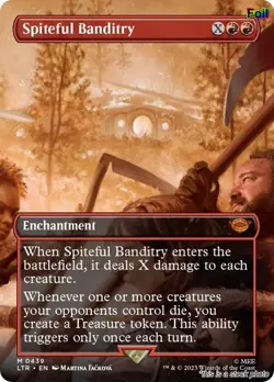 Spiteful Banditry (Borderless) [LTR - 439] - NM [Foil] TCG MTG - Image 1