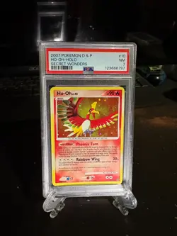 PSA 7 Pokemon D & P Ho-Oh - Holo Secret Wonders #10 - Image 1
