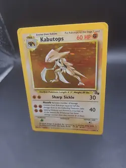 Pokemon TCG Kabutops Holo Rare Card Unlimited, Fossil, 9/62 - HP - Image 3