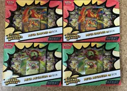 Pokemon TCG Ascended Heroes Mega Emboar & Meganium EX Boxes Lot Of 4 - Image 1