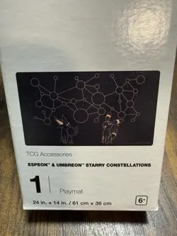 Espeon & Umbreon Starry Constellation Playmat Pokemon Center. US Seller - Image 1