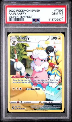 POKEMON FLAAFFY #TG03 SWORD & SHIELD SILVER TEMPEST FULL ART PSA 10 GEM MINT - Image 3