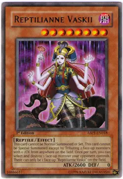 Reptilianne Vaskii - ABPF-EN018 - Rare - Unlimited Edition NM Yugioh Absolute Po - Image 1