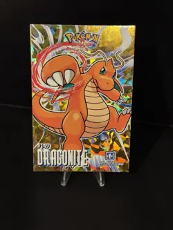 Pokemon Kanto Attacks Card Database Peru Dragonite # 149 Gold Cracked Ice Holo - Image 1