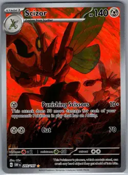 Scizor 205/197 SV03: Obsidian Flames - Pokemon Card - NM - Image 1