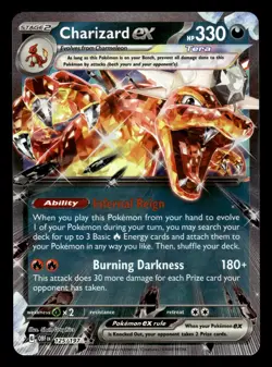 Charizard ex 125/197 Double Rare Obsidian Flames Pokemon Card - Image 1