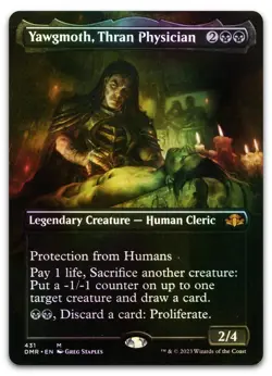 Yawgmoth, Thran Physician (Borderless) #431 (Foil) NM Dominaria Remastered - Image 1