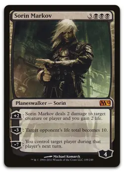 Sorin Markov #109 (NM) Magic 2012 (M12) M12 Magic MTG - Image 1