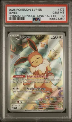 Eevee 173 (Pokemon Center Exclusive) Scarlet & Violet Promo Cards Holo - PSA 10! - Image 1