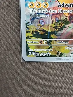 Pokemon Pikachu 027 SVP Scarlet & Violet Promo Holo Adventuring Together Card - Image 5