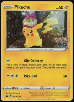 Pikachu SWSH234 MP Sword & Shield Promo Holo Pokemon - Image 1