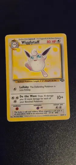 Wigglytuff 32/64 Unlimited Rare Jungle Pokemon HP - Image 1