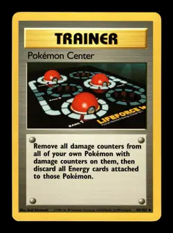 6-02-08 PWE pokemon unplayed . 1999 nintendo base set trainer center #85/102 - Image 1
