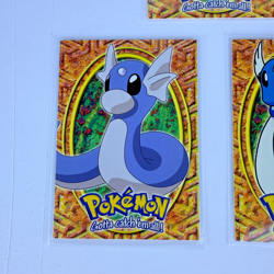 Topps Pokemon Dratini Dragonair Dragonite E10 E11 E12 non holo MP Black Logo - Image 2