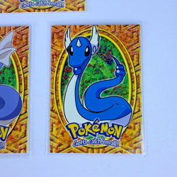 Topps Pokemon Dratini Dragonair Dragonite E10 E11 E12 non holo MP Black Logo - Image 3