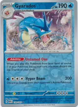 Gyarados Reverse Holo 130/165 Scarlet & Violet 151 Pokemon TCG Lightly Played - Image 1