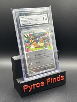 CGC 10 Eevee 196 Promo Let's Start A Pokemon Battle Reverse Holo Rare Eevee - Image 1